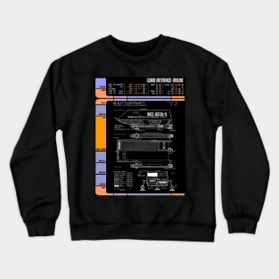 Computer Readout Showing Original Series Shuttle Craft Crewneck Sweatshirt